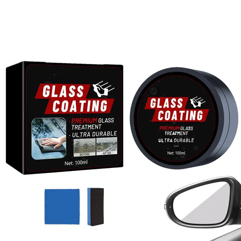 

Ceramic Coating For Windshield 100ml Windshield Glass Coating Long Lasting Enhances Clarity Visibility For Navigation Screens