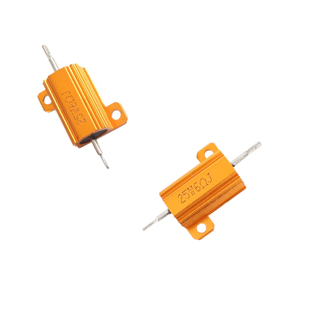 2 pcs 25 W load resistor for LED lamps, false resistors for LED lamps, CANbus, stop light, flicker lamp