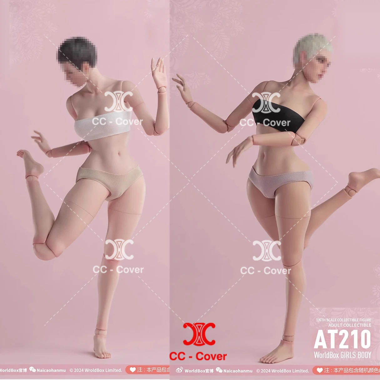 

In Stock Worldbox AT210 1/6 Scale Wasp Waist Full Buttock Joint Girl Body Female Soldier Super Flexible Action Figure Body Dolls