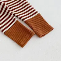 Autumn Newborn Infant Baby Boy Girls Candy Color Leggings Splice Striped Pants Fashion Baby Clothing 6