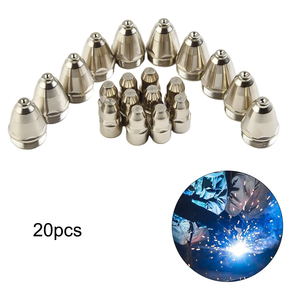 Ugello punta elettrodo P80 Plasma 60A 80A accessori taglio parti torcia ricambio 100A 20 pezzi 40A strumenti pratici