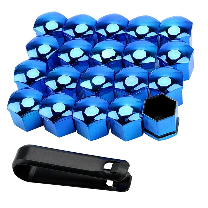 20 Stuks Auto Wielmoer Caps 17 Mm/19 Mm/21 Mm Auto Hub Schroef Cover zwart Plastic Anti Stof Auto Wiel Moer Bout Covers Band Accessoires