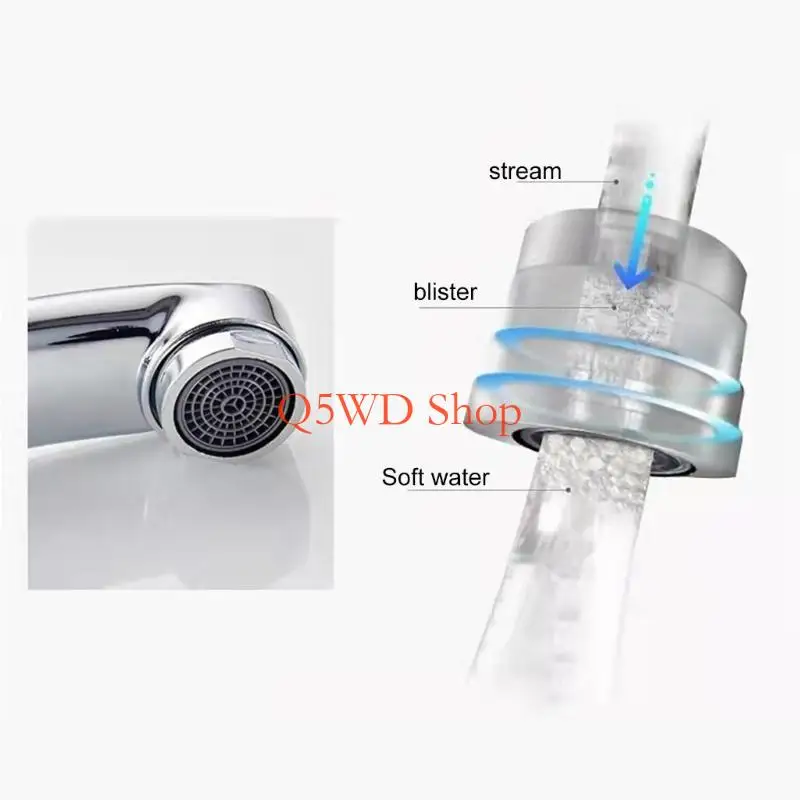 

Q5WD Kitchen Sink Faucet 360 Rotates Mixer Tap Elegant Rotatable Kitchen Faucet set