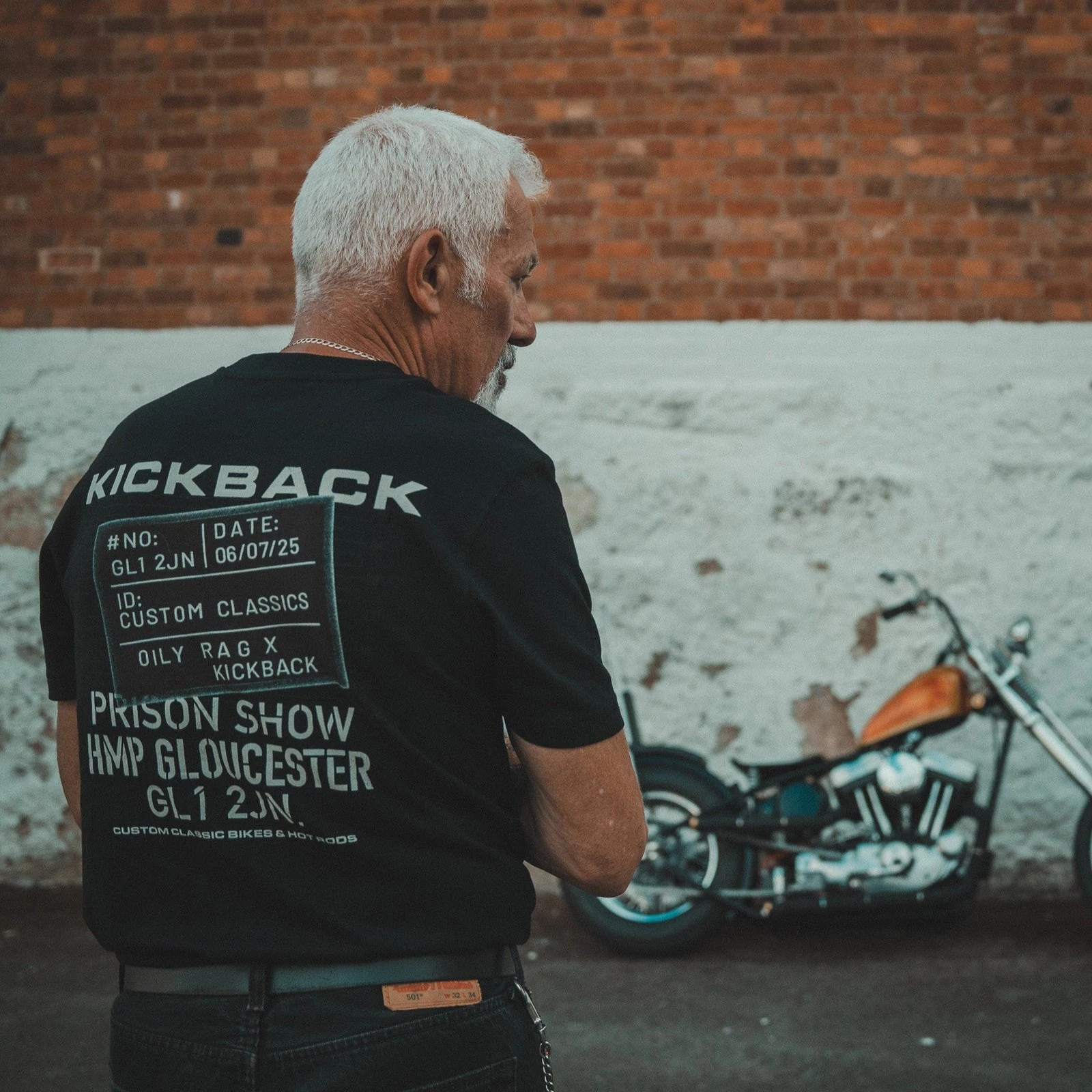 Graveyard-Shift Dual-Skeleton Repairing Chopper-Motorrad Tattoo Grafik T-Shirt Baumwolle Herren Damen T-Shirt Outdoor Freizeit-Oberteil – Detail 6