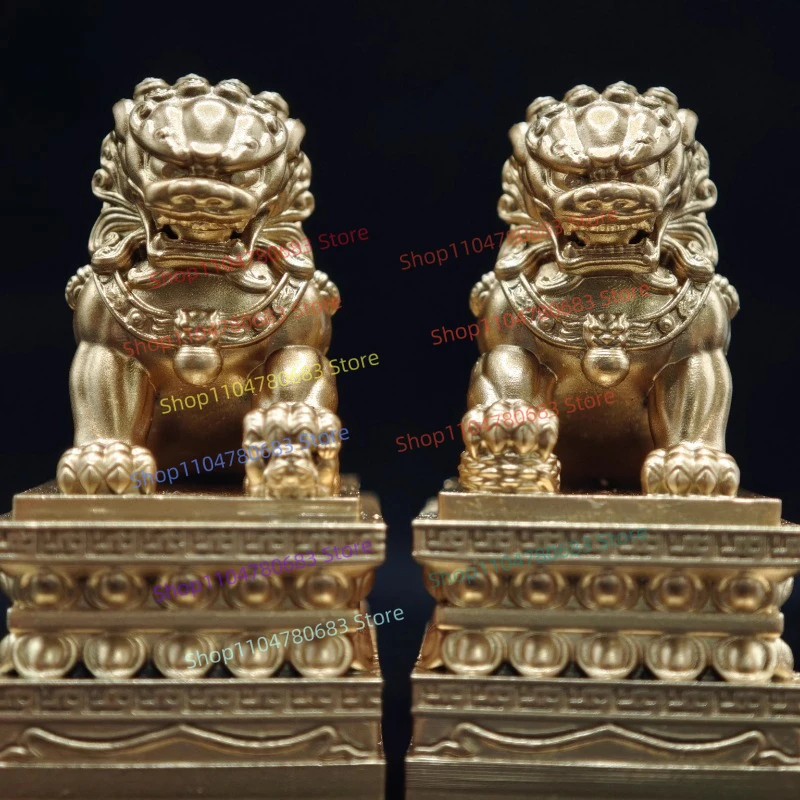 MOC New Building Blocks Doll Accessories Stone Lion Door Keeper Guard Toy Gift Ornaments Collection