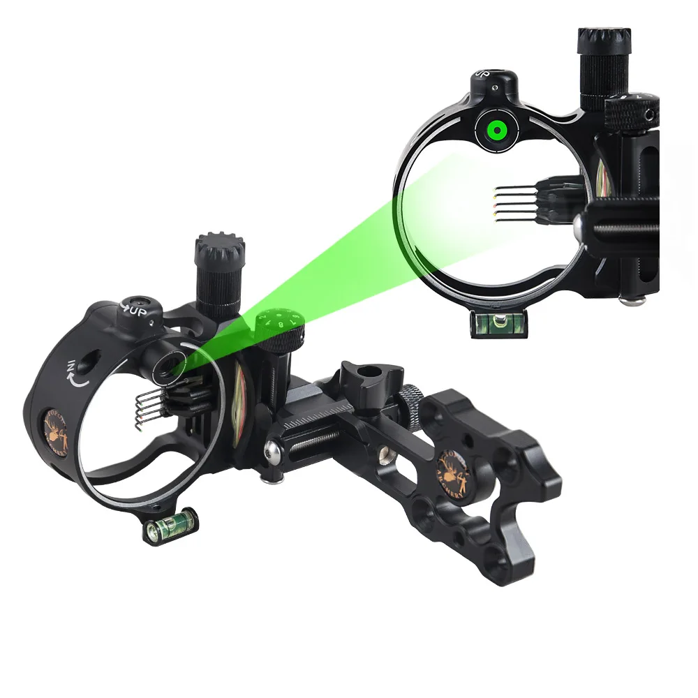 Topoint Archery Bow Sight DB9150 for Hunting Sights Bubble Level With 2nd Axis Adjustment for a More Accurate Shot