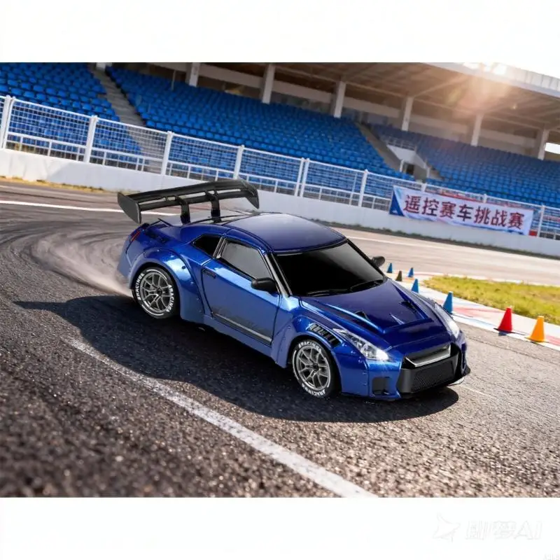 Xe Drift có đèn LED tuyệt đẹp được thiết kế để lái xe ban đêm và những cú vẫy đuôi thú vị với lớp hoàn thiện màu xám kiểu dáng