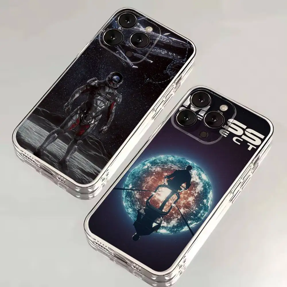 

N7 M-Mass Effect Game Phone Case For iPhone 16,15,14,13,12,11 Plus,Pro,Max,XR,XS,X,7,8 SE,Mini Transparent Silicone Soft