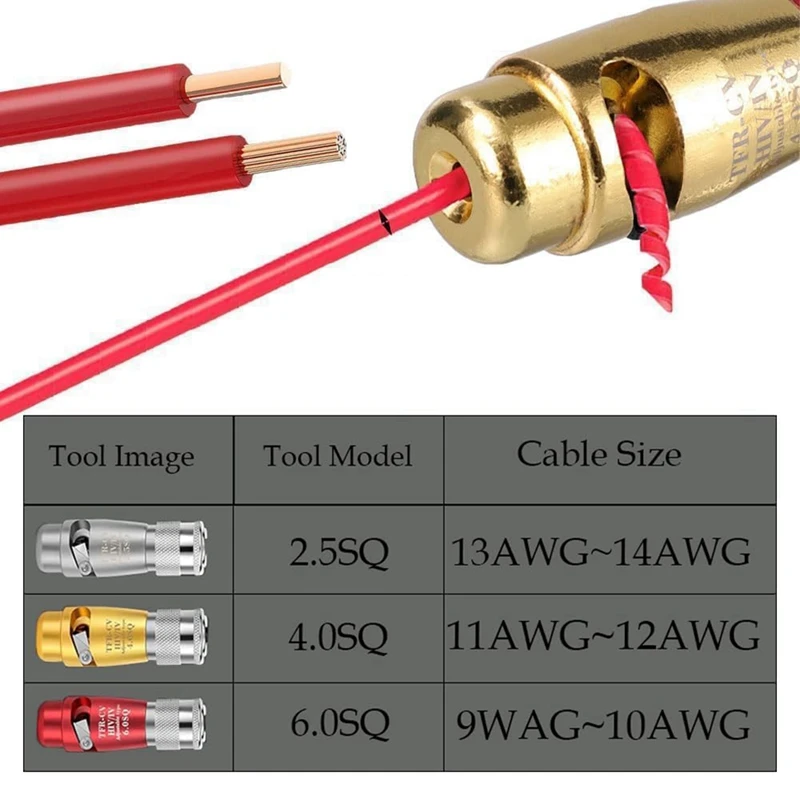 Wire Stripper For Drill,Wire Stripping And Twisting Tool,Quickly Drill Wire Stripping Twister Electrician Tool