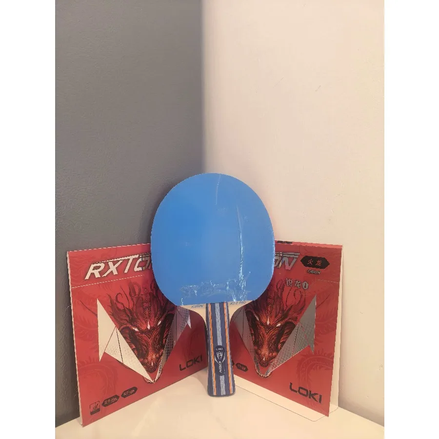 Authentic LOKI K1-T PRO KIRIN Ping Pong Blade 5 Wood 2 Carbon Layers Carbon Table Tennis Bat for Training Competition