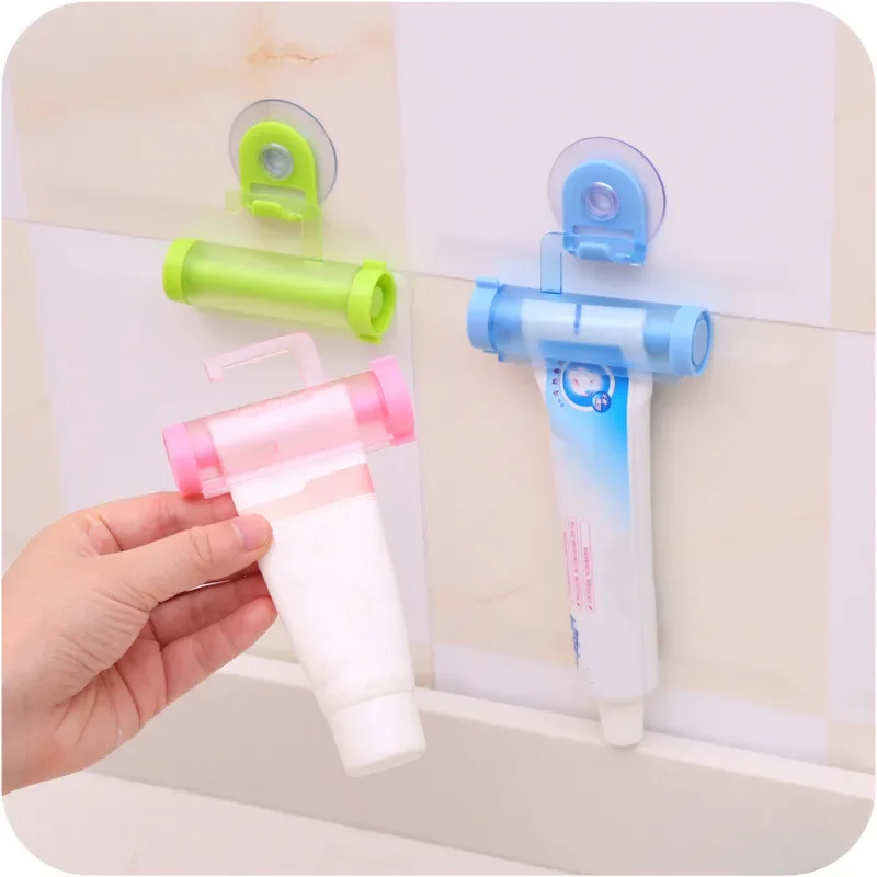 Plastic Rolling Tube Squeezer Toothpaste Cheap Plastic Rolling Tube Tooth Paste Dispenser Sucker Holder