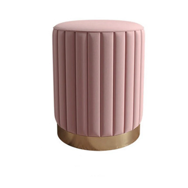 Simple Modern Makeup Stool Fashion Small Round stool Fabric Sofa Stool Nordic Girl Dressing Table Chair