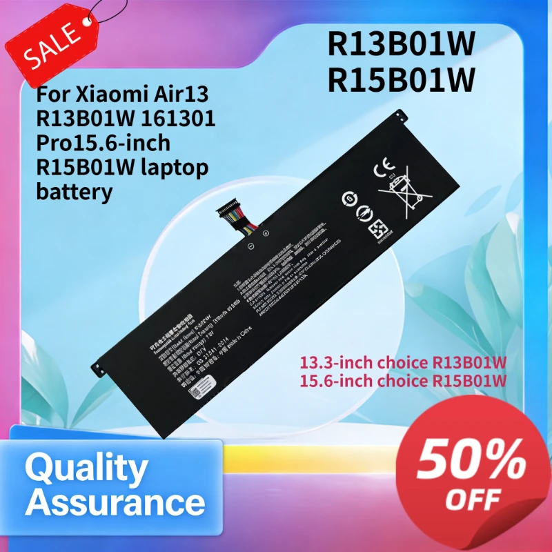 R13B01W R15B01W Notebook Battery 7.6V 3500mAh High Capacity Replacement Battery Fit Xiaomi Air13 161301 Pro 15.6 Inch Laptop