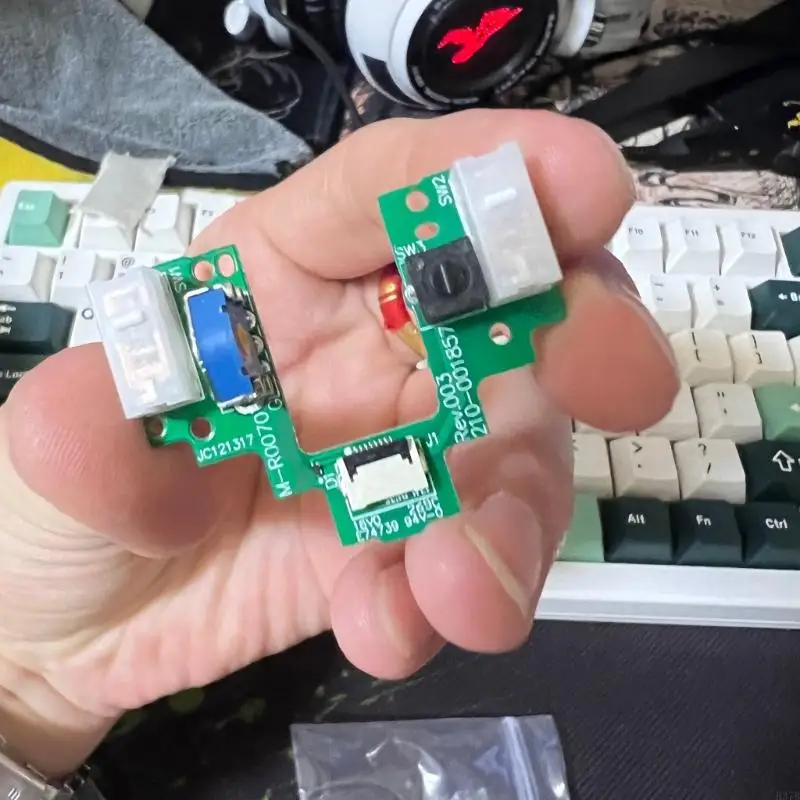 H37B Metal Huano Codificadores ratón 8 mm con núcleos azules para ratón GPROX Superlight