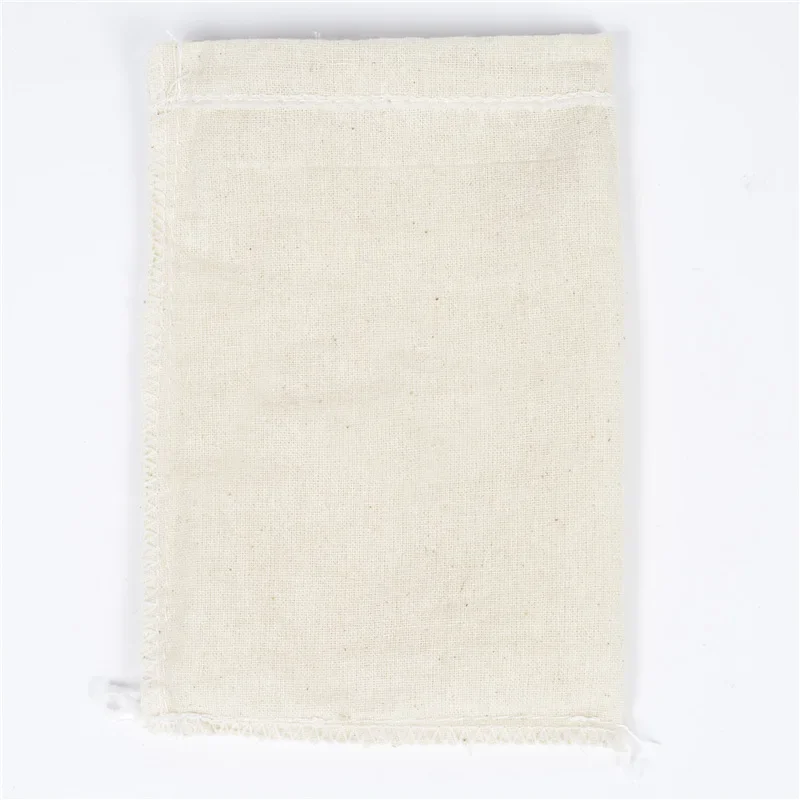 100 Pcs/Lot Cotton Drawstring Bags for Wedding Christmas Gift DIY Package Small Plain Pouches Home Dustproof Storage Sacks