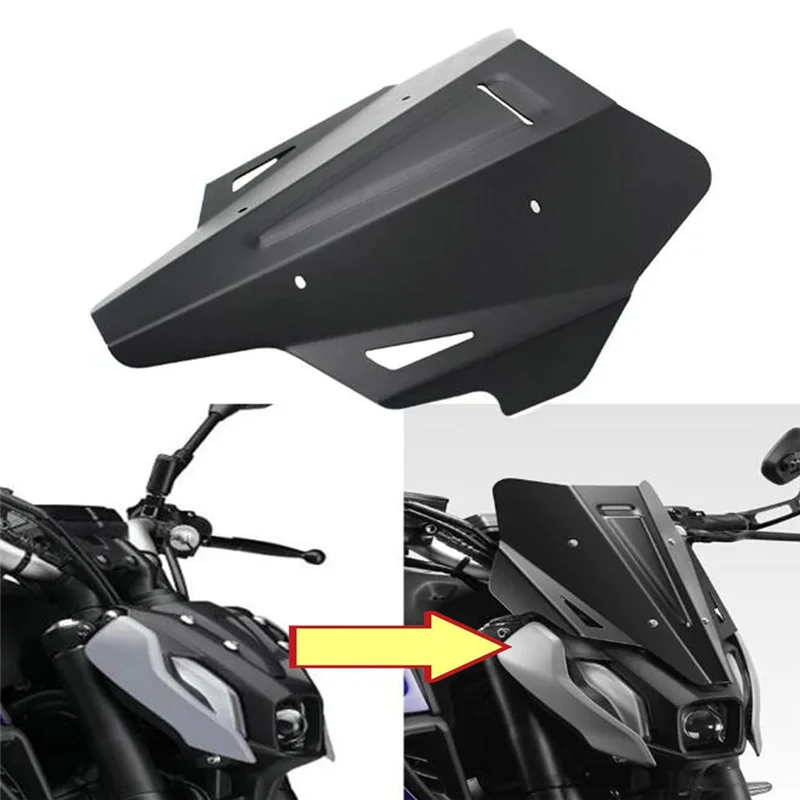 

N26R-Motorcycle Front Windshield Windscreen For Yamaha MT07 MT-07 FZ07 2021-2024 Motorcycle Wind Deflector