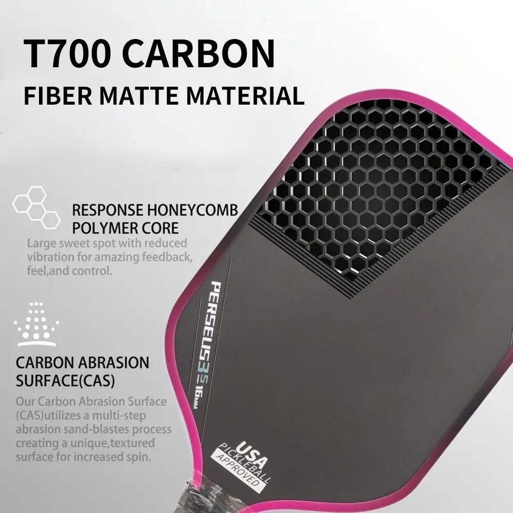 T700 Pickleball المجاذيف ألياف الكربون USAPA المعتمدة مخلل الكرة مجداف التدرج اللون متجمد سطح لوازم الألعاب المهنية #5