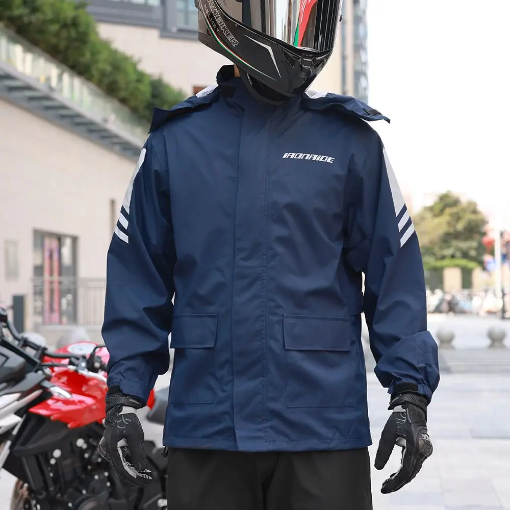 Motorcycle Raincoat Men Women Waterproof 100% Motorcycle Rider Raincoat Suit Moto Raincoat Rain Coat Jacket Pants Biker Rain Set
