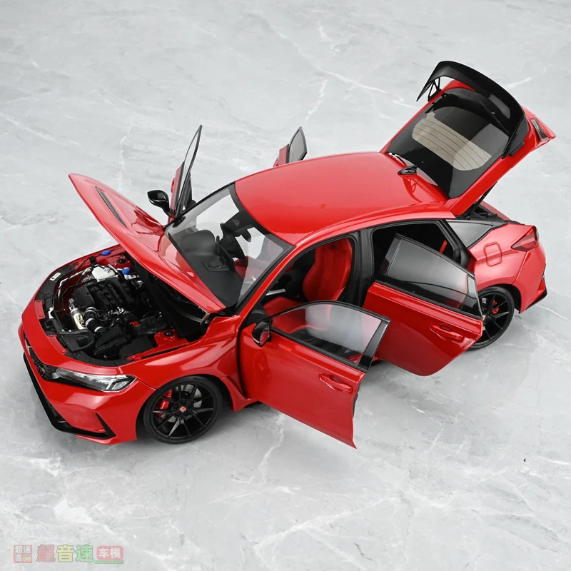 MH 1/18 Honda Civic Type R FL5 Legering Speelgoed Motorvoertuig Diecast Metaal Model Geschenken