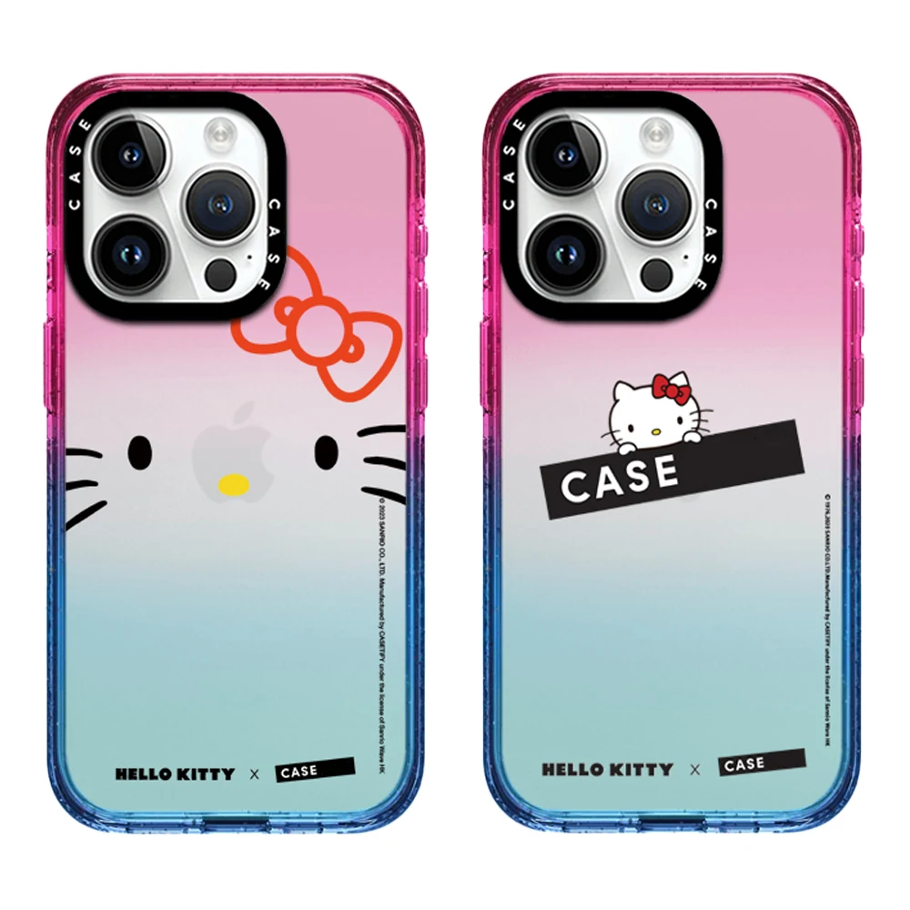 

Sanrio Cotton Candy Hello Kitty Acrylic Phone Case With MagSafe For iPhone 16 15 14 13 12 11 Pro Max Plus Cartoon Cute Anti-drop