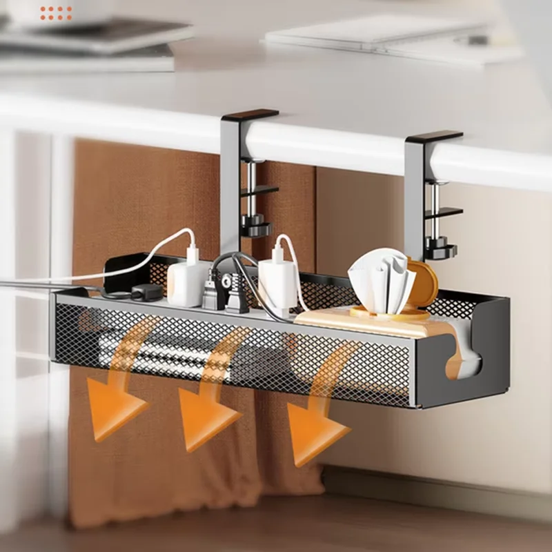 Punchless desk cable manager household socket plug router wire data cable fixer simple wire winder computer desk office desk