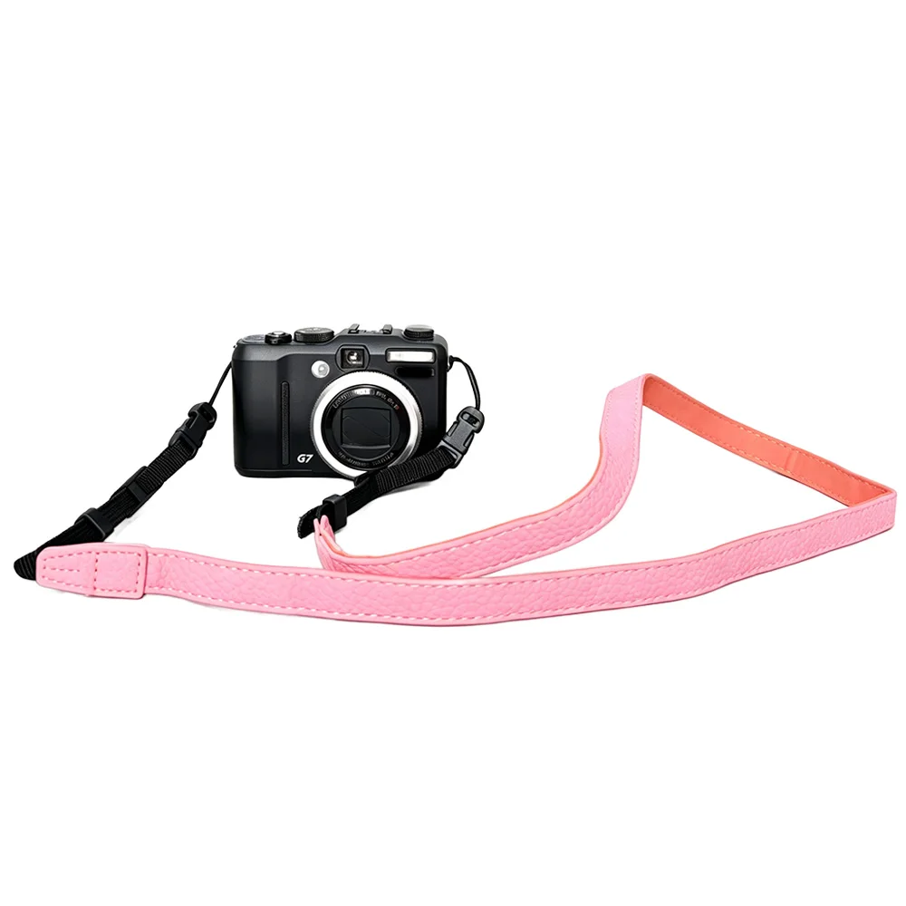 Synthetic Leather Camera Shoulder Neck Strap Sling Comfortable for All Canon Sony Fujifilm Nikon Mirrorless Cameras