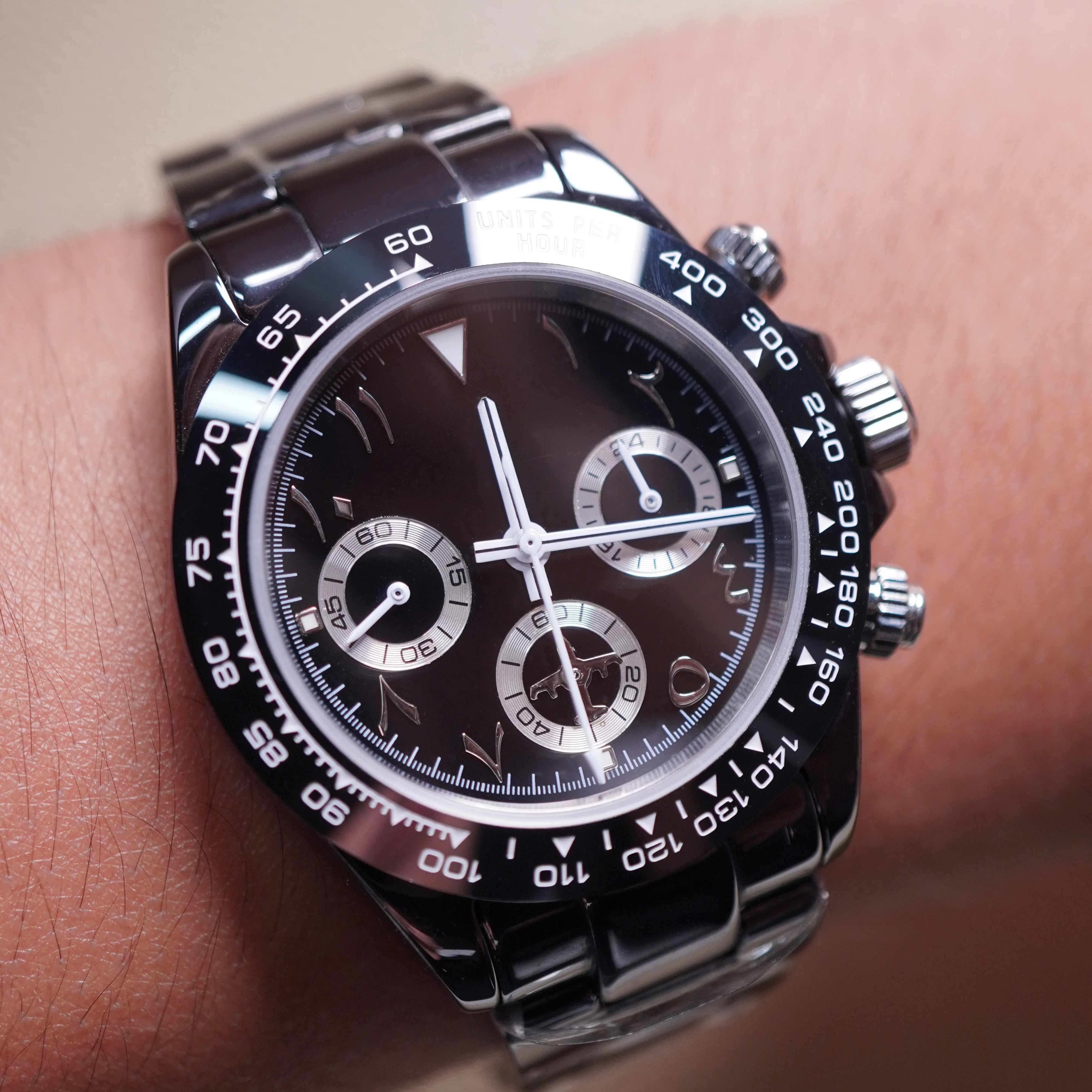 Reloj cronógrafo de cerámica p - Men Mechanical Watch Sapphire Crystal reseña y precio