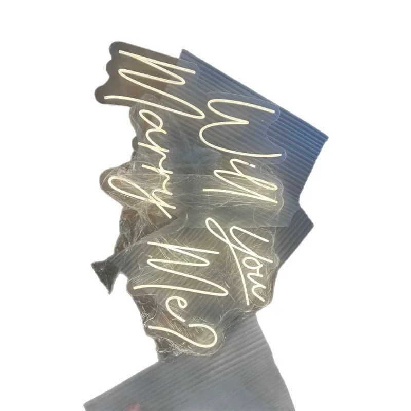 

Proposal letter light marry me confession romantic surprise wedding anniversary neon decoration