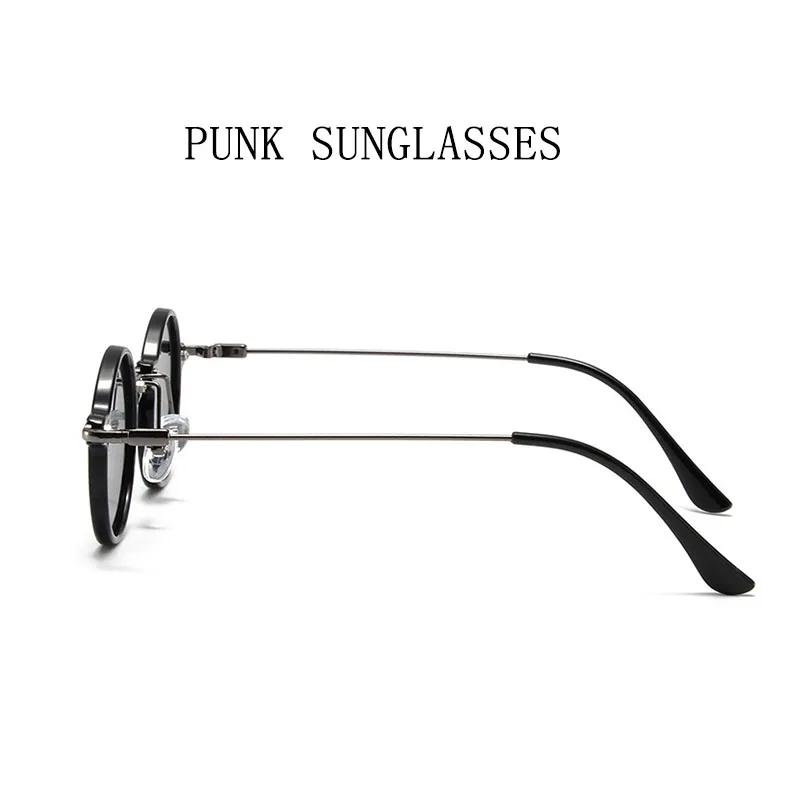 Okrągłe okulary przeciwsłoneczne Steampunk dla mężczyzn Retro okulary przeciwsłoneczne damskie Punk modne okulary Vintage Gafas De Sol Hombre Lunette Soleil Femme — zdjęcie 6