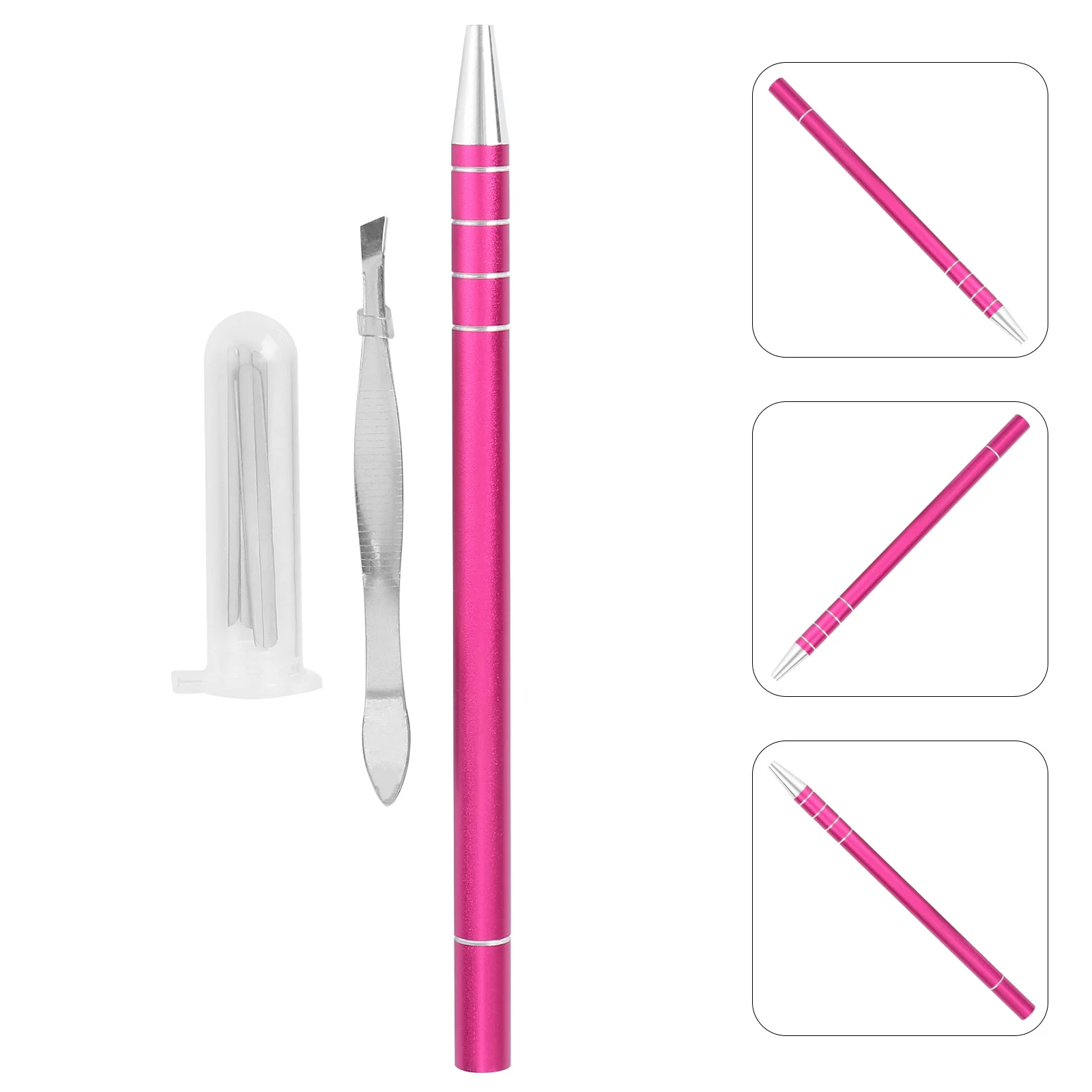 1 مجموعة تصفيفة الشعر محفورة القلم 10 شفرات مكبر الصوت الفولاذ المقاوم للصدأ آمنة صحية المدمجة خفيفة الوزن المحمولة الحاجب تشكيل الشعر #2