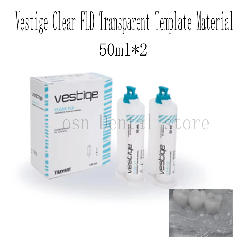 Dental Lab Transparent Silicone Duplicating Material, Italy Vestige Clear FLD Clear Template Silicone for Model Replication