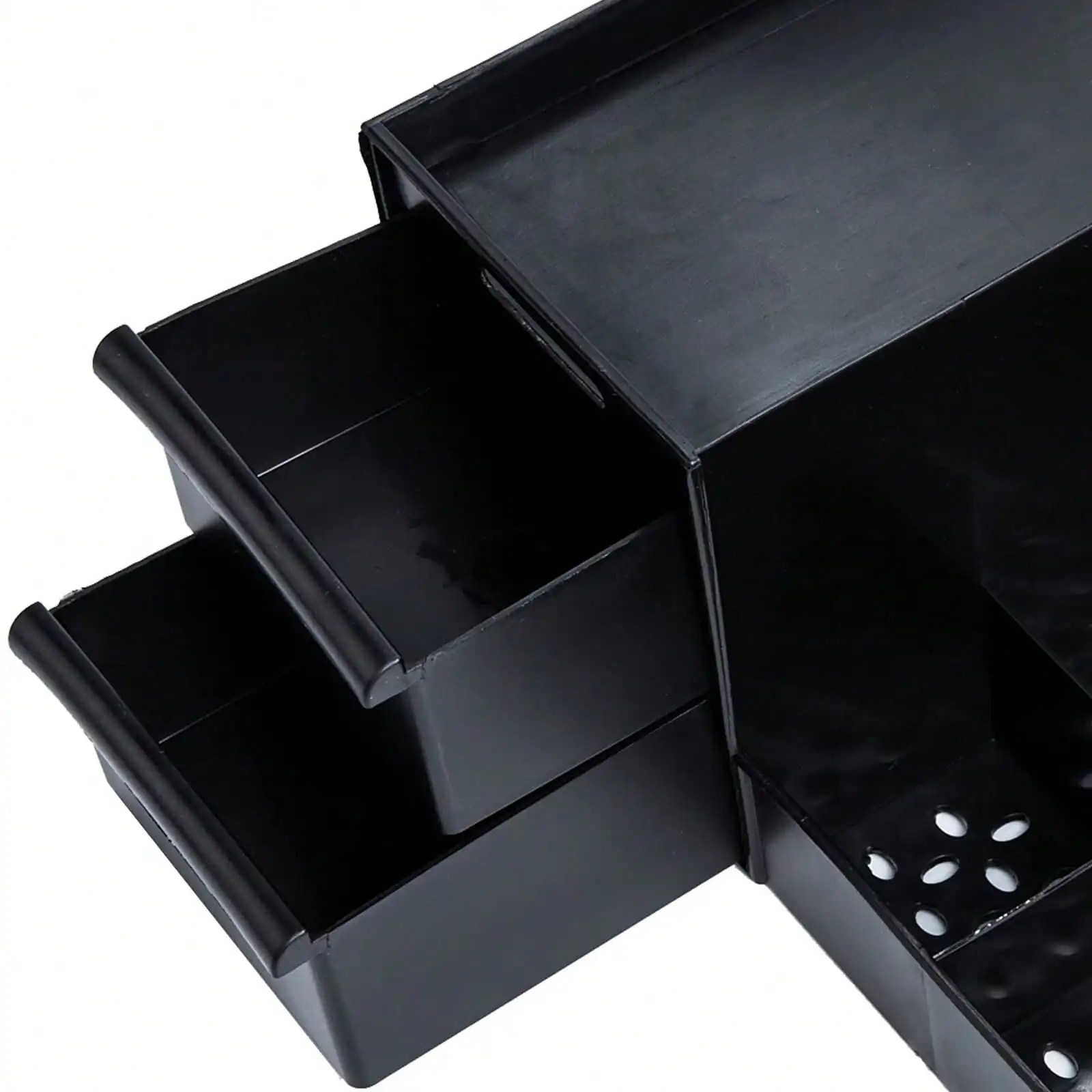 Makeup Organizer, 2 Drawers Multi Compartments With Drainage Holes, Countertop Cosmetic Storage Box for Bathroom, Vanity, Dorm Bedroom Skincare & Small Items Storage