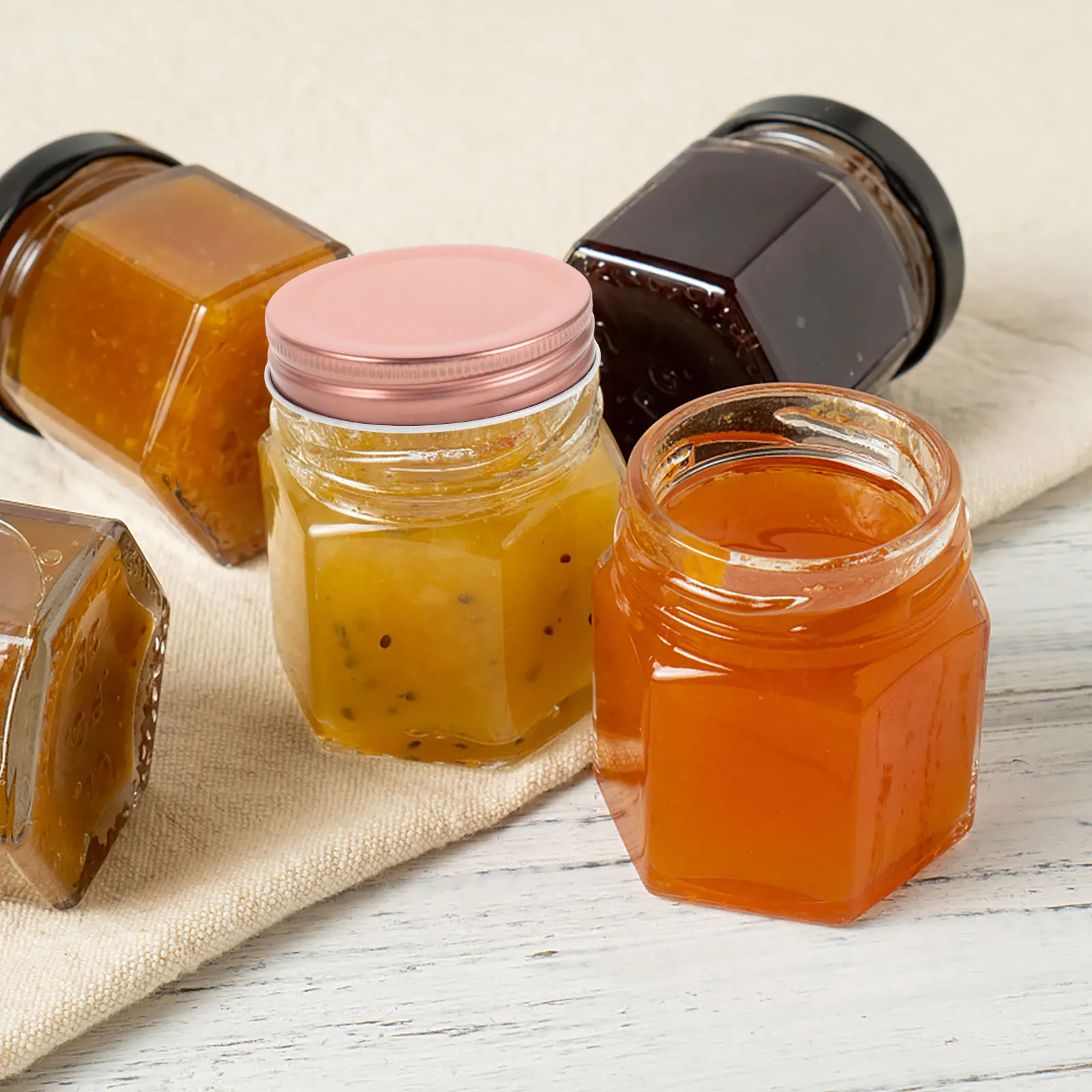 

12Sets Reusable Tinplate Canning Lids Airtight Jar Caps for Mason Jars Leakproof Sealing Covers for Jam Sauce Spice Storage