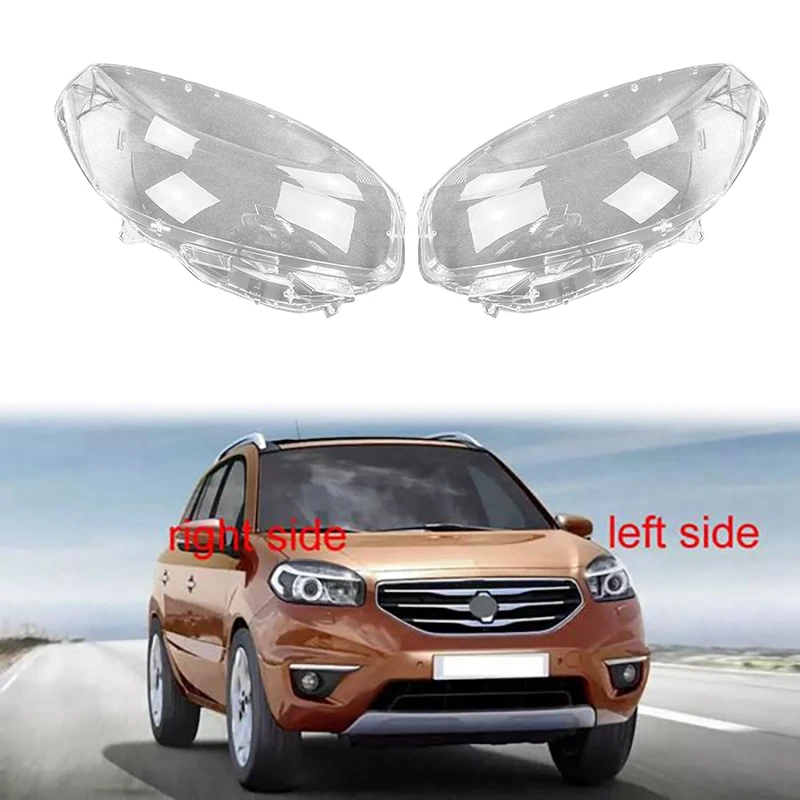 For Renault Koleos 2012-2015 Headlight Shell Lamp Shade Transparent Lens Cover Headlight Cover