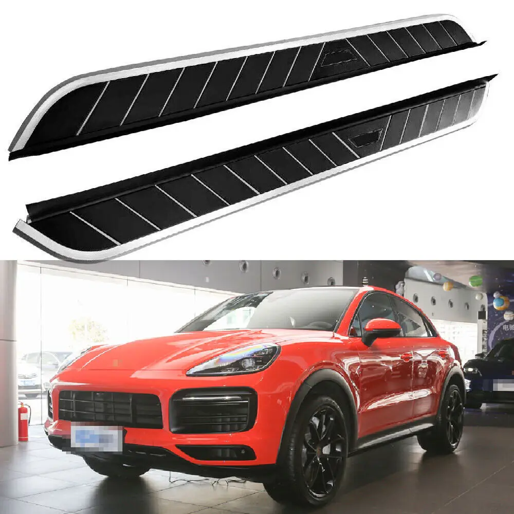 2Pcs Fits for Cayenne Coupe 2018-2022 Side Step Pedal Running Board Nerf Bar