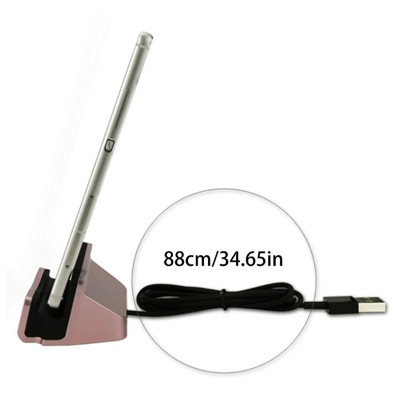 Estação doca de carregamento rápido tipo C Desktop USB C 3.1 Carregador de encaixe com cabo para Huawei P9 Plus Smart Cell Phone