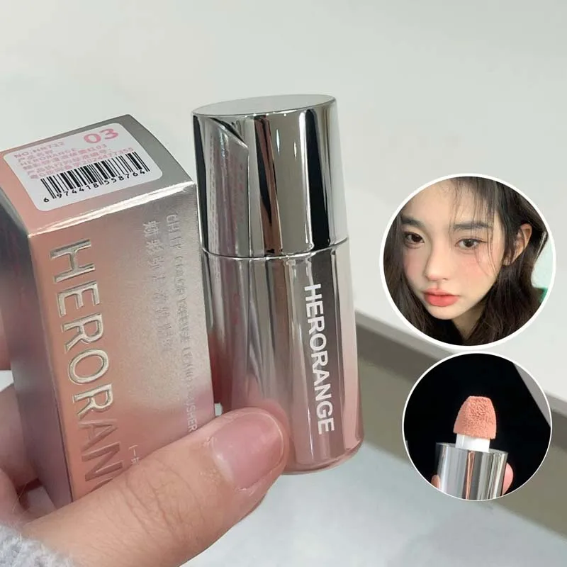 Fard in polvere liquido coreano Miglioramento naturale Colore Fard in polvere multiuso opaco a bassa saturazione Lucidalabbra liquido