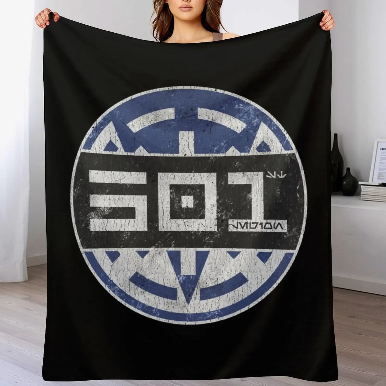 501st Flag Throw Blanket Soft Sherpa Fleece Warm Blanket for Winter