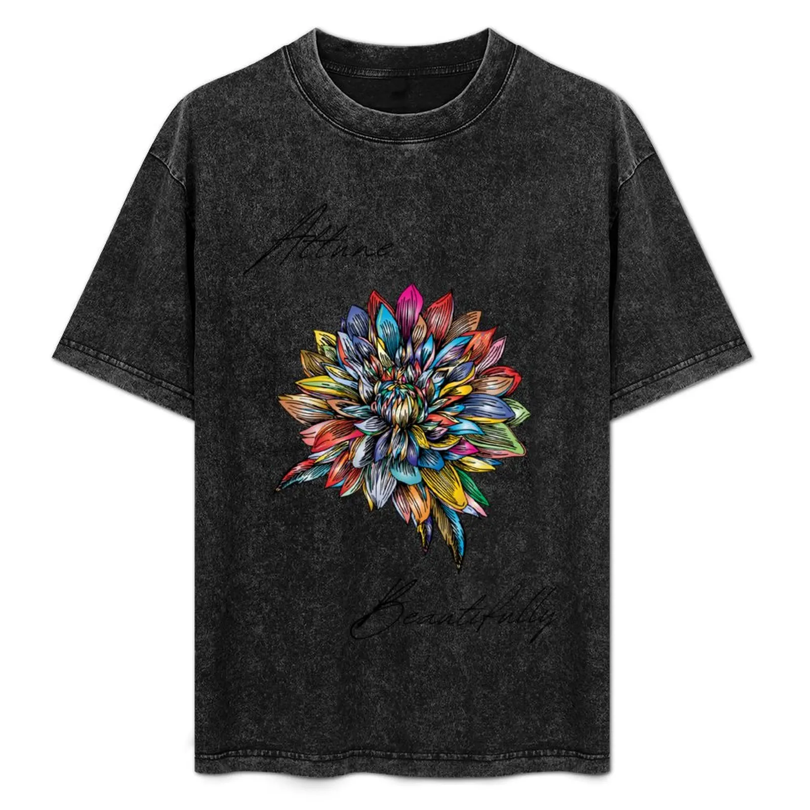 

Flower power T-Shirt Plus Size Non-Shrink T-Shirt