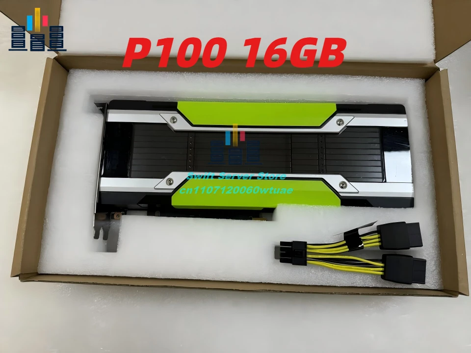 P100 16GB HBM2 PCIe Graphics Card Accelerator, 8-Pin EPS12V, Compatible with Server, Workstation, ML/AI Tasks