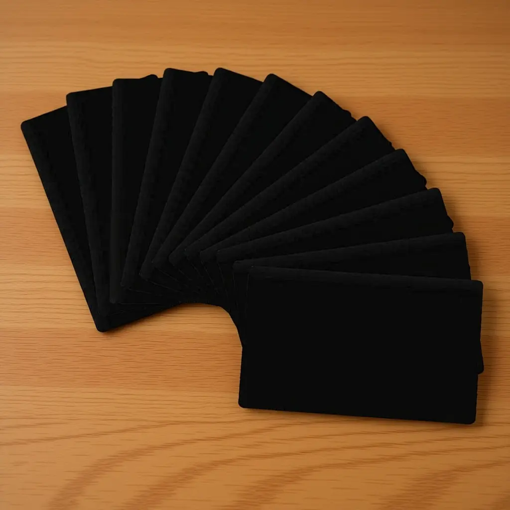 

12Pcs Aluminum Business Card Blanks Premium Thick Rigid Flat Blank Cards for Engraving DIY Name Cards Nameplates Labels Tags