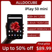 Alldocube iPlay 50 Mini 4GB RAM 64/128GB ROM Tablet 8.4inch Tiger T606 Android13 Widevine L1 4000mAh Dual SIM 4G LTE