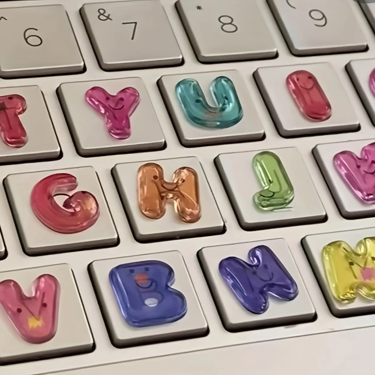 

Anime PVC Keyboard Stickers, Scratch-Resistant, Fits Laptops & Computers, Removable No Residue