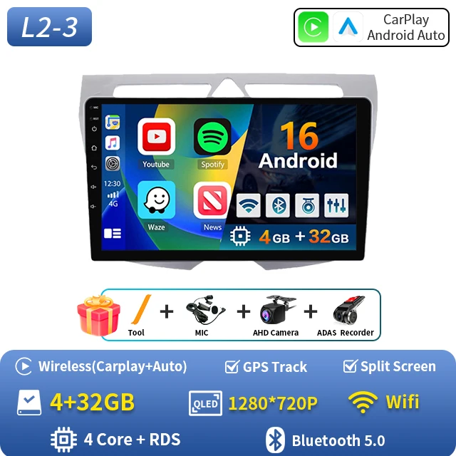 Android 16 Voor Kia Morning Picanto 2007 2008 2009 2010 Auto Radio Navigatie Multimedia Speler Stereo GPS WiFi + 4G Carplay + Auto BT