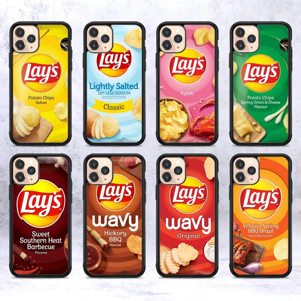 

Potato Chips L-Lays Phone Case Silicone PC+TPU For Samsung S10 20 30 22 23 24 Plus Lite Ultra Cover