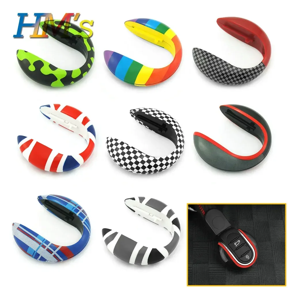 Union Jack Car Key Bag Key Chains Case Housing Cover Protection For Mini Cooper One JCW S F54 F55 F56 F60 Countryman Accessories