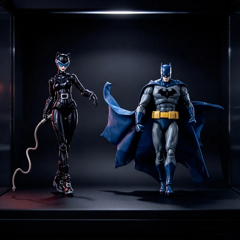 Blokees Dc Superman Wonder Woman Figura de Bloques de Construcción, Modelo de Superhéroe Ensamblado, Juguete Coleccionable, Decoración de Escritorio, Regalo