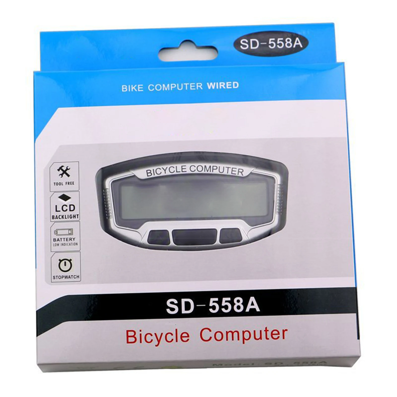 Bicycle Computer Road Bike Odometer Waterproof With Backlight Cycling Speedometer LED Rate Stopwatch MTB Odometer Stopwatch images - 6