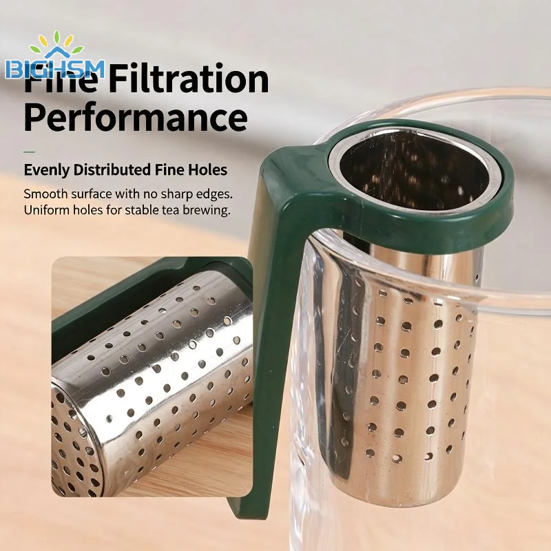2PCS Tea Diffuser Precise Holes Stainless Steel Tea Filter Outflow Smoothly Herbal Tea Metal Infuser