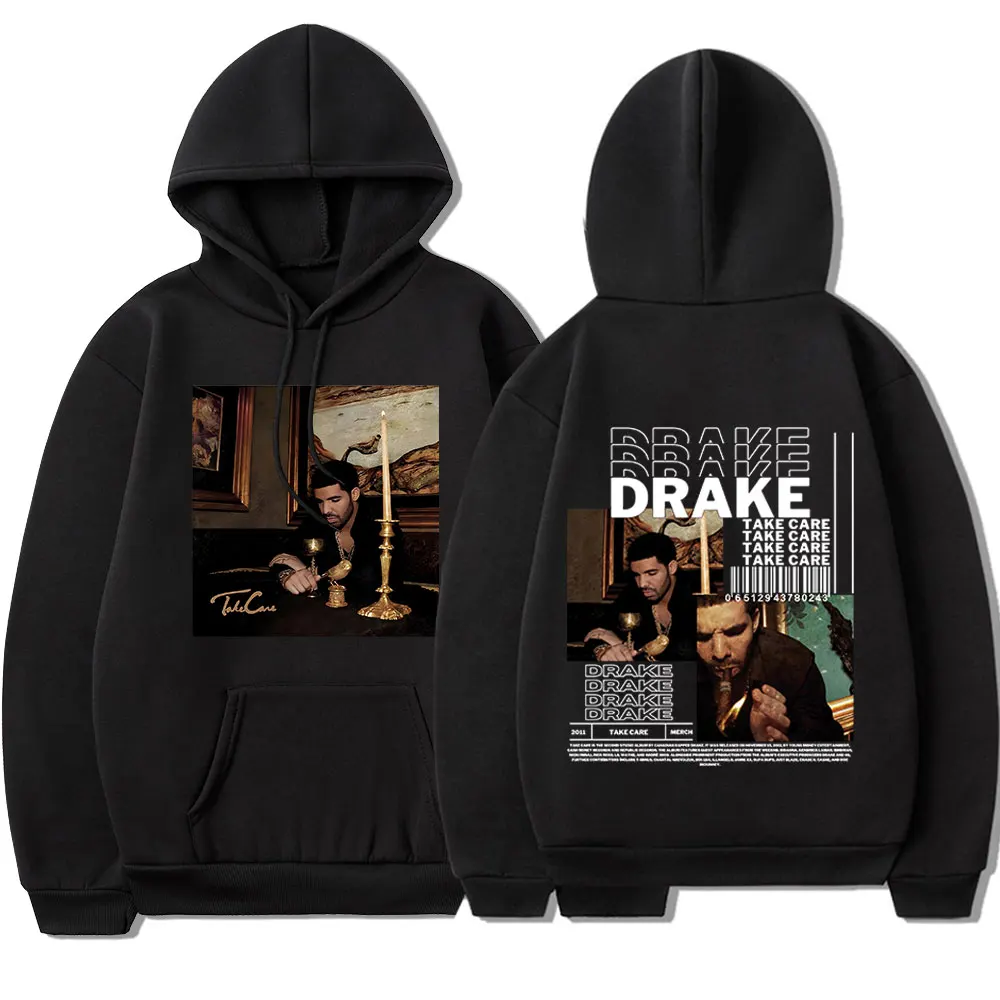 Rapper Drake Music Album Take Care Hoodie Men Woman Hip Hop Vintage Oversized Hoodies Fashion Casual Male Sweatshirts Streetwear